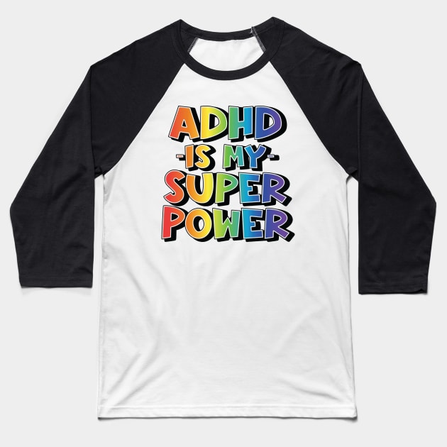 Adhd Baseball T-Shirt by Bernesemountaindogstuff